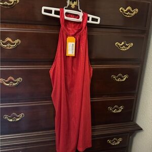 Red Sleeveless Tank Top
